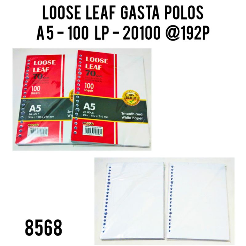 ISI MAP BINDER / LOOSE LEAF  POLOS GASTA A5