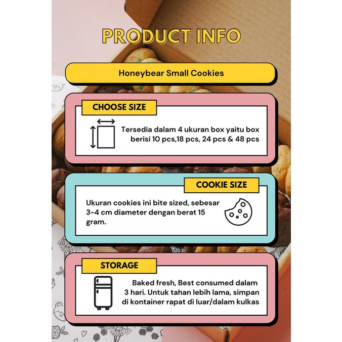 

Vanilla Rainbow Cookies Soft Baked Kue Kering Kado Gift Box Cokelat