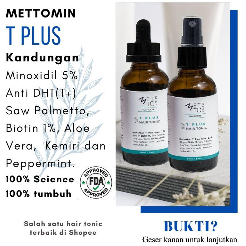 ✓ METTOMINT Minoxidil Saw Palmetto Biotin Hair Tonic Obat Penumbuh Rambut Botak