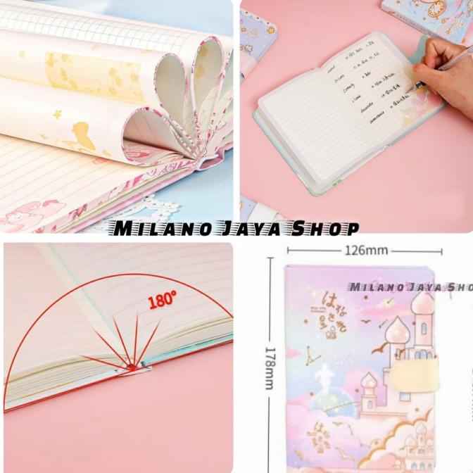 

Notebook Buku Tulis FREE STIKER Catatan Diary Agenda Korean Hard Cover suk10