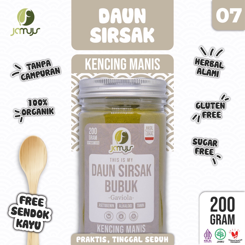 

Jamujur Daun Sirsak / Gaviola (KENCING MANIS)