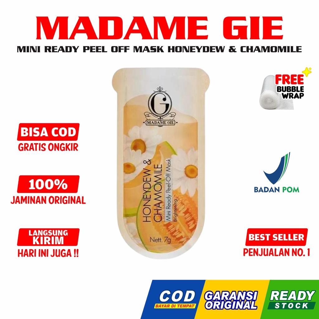 Madame Gie Beauty Mud Icing &amp;  Masker Wajah Peel Off Mask Original BPOM