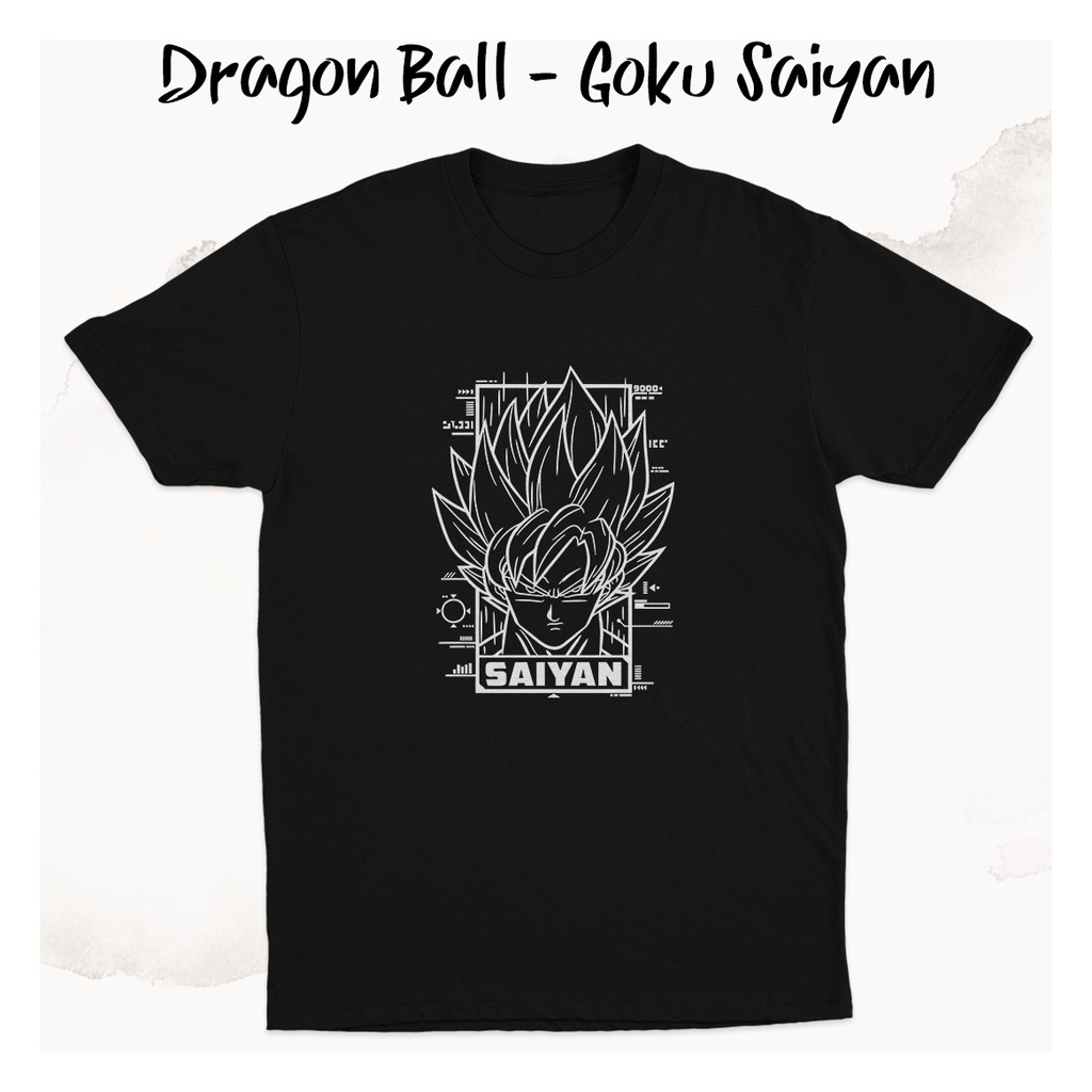 Kaos Goku Saiyan Anime Dragon Ball K0129