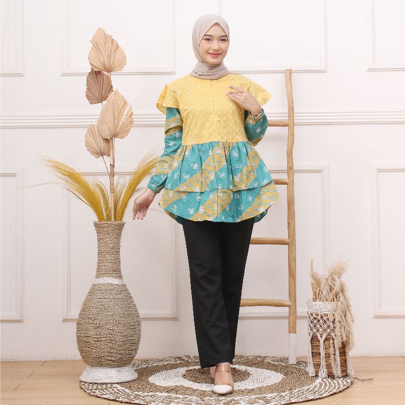 Sabrina batik kerja wanita cantik batik modern batik murah kekinian