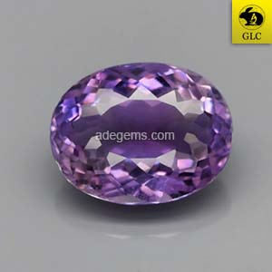 AT-064 Batu Permata Purple Amethyst Kecubung Ungu Oval Brazil Natural 8.14 Ct. Untreated Bersertifik