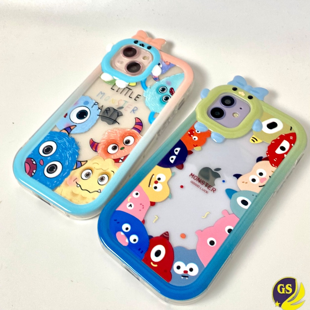 Soft Case Imut Lucu 3D Pitachu Little Monster Case iPhone 7 8 SE 2020 7+ 8+ X XS XR XS MAX iPhone 11 12 13 PRO MAX iPhone 14 14 PRO14 PLUS 14 PRO MAX