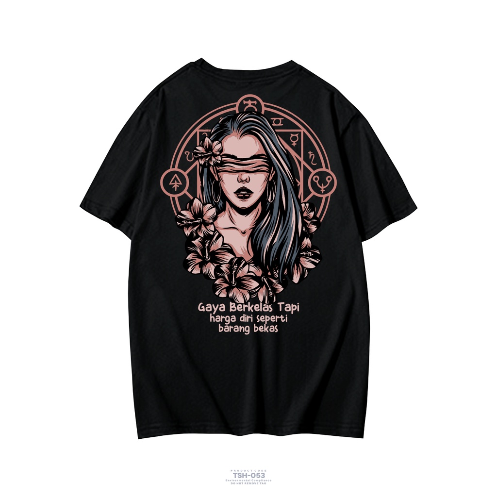 KAOS SATANIC GAYA BERKELAS TAOI HARGA DIRI SEPERTI BARANG BEKAS KAOS PAKAIAN PRIA TERBARU