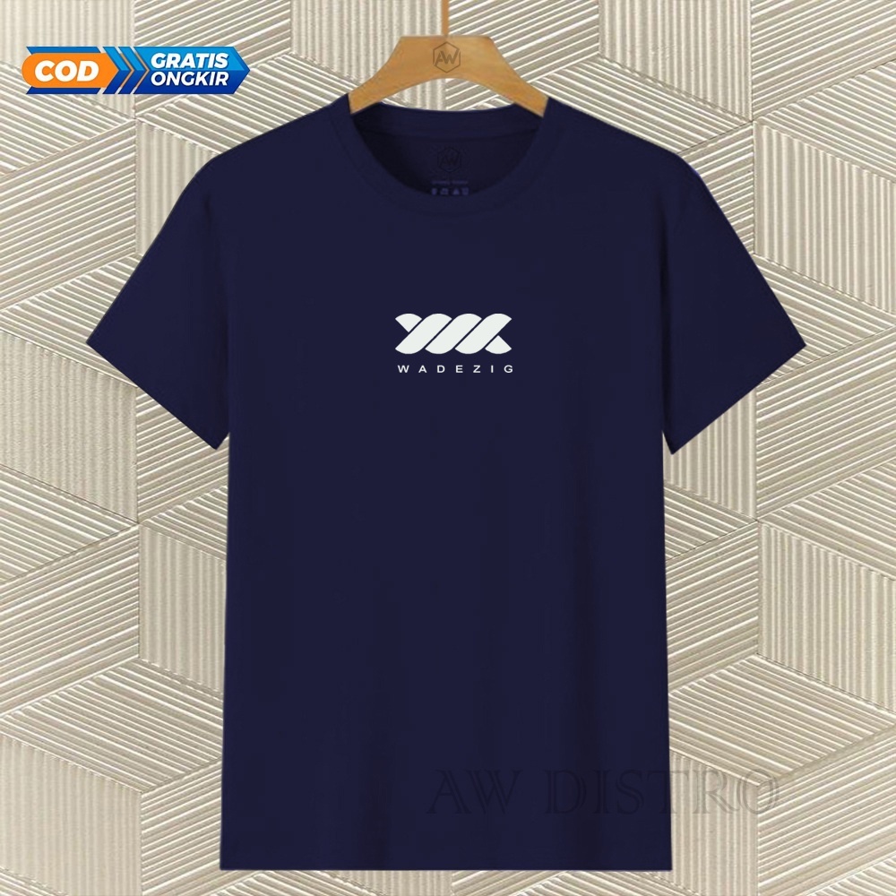 COD Baju Kaos Distro Wdg Text Putih Premium Quality Lengan Pendek