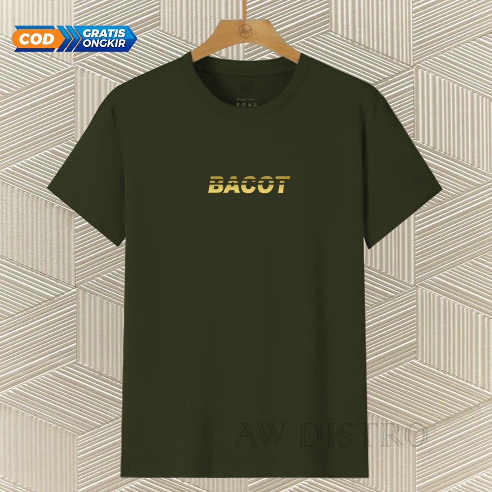 COD Baju Kaos Distro Bct Text Gold Premium Quality Lengan Pendek