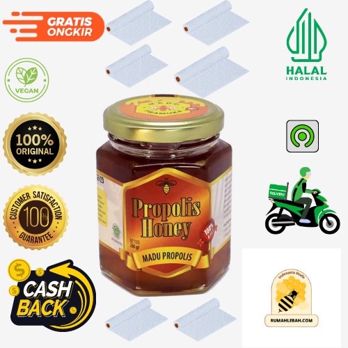 

Madu PROPOLIS Pramuka 200 gr [ Multiflora + Propollis ]