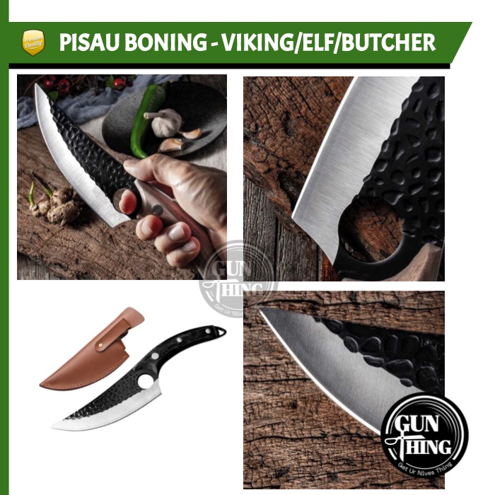 Pisau Daging / Pisau Boning / Pisau Tulang - Butcher Elf Viking Knife