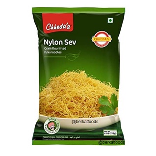 

Nylon Sev Chheda's / Cemilan Snack Fried Fine Noodles Chhedas India