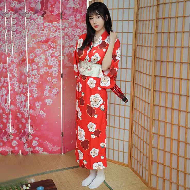 Lingerie Kimono Baju Tidur Sexy Lingerie Wanita Model Japan Style Kimono Jepang Cosplay Wibu QQ8597