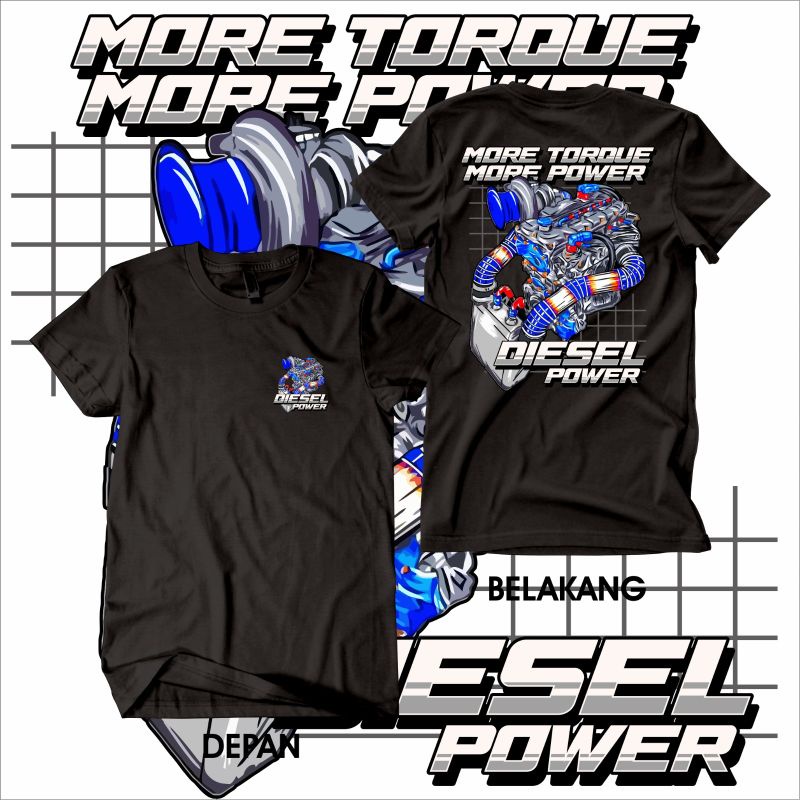 Kaos Diesel Power Ver 2 Cumi Darat Mobil Diesel Gank Otomotif