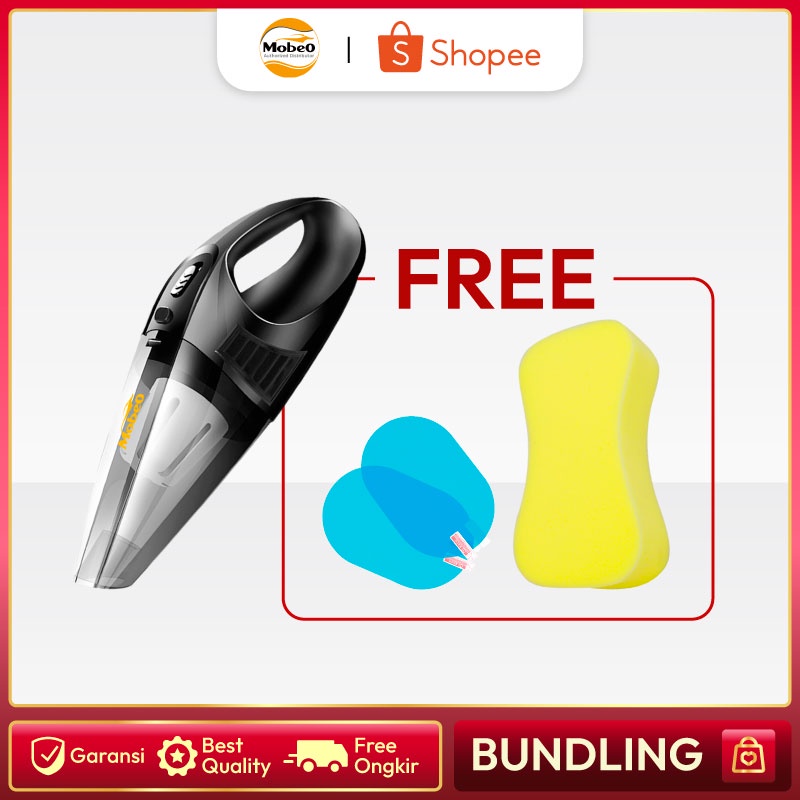(Free Gift) Mobeo Car Mini Vacuum Clenaer Penyedot Debu Kuat Mobil Portable