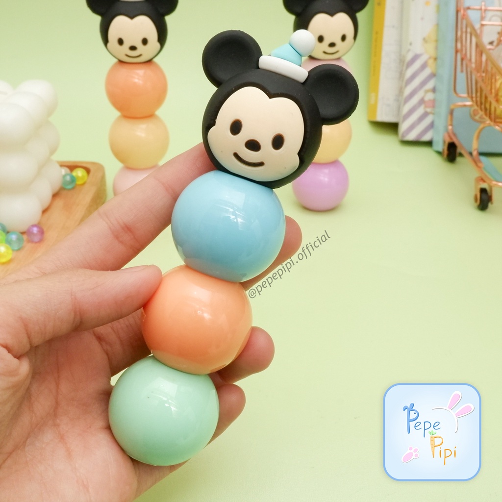 Highlighter 3D XC-028 Tumpuk Mickey Minnie 1 Set Spidol Pastel Marker Textlighter littel pony kuda pony