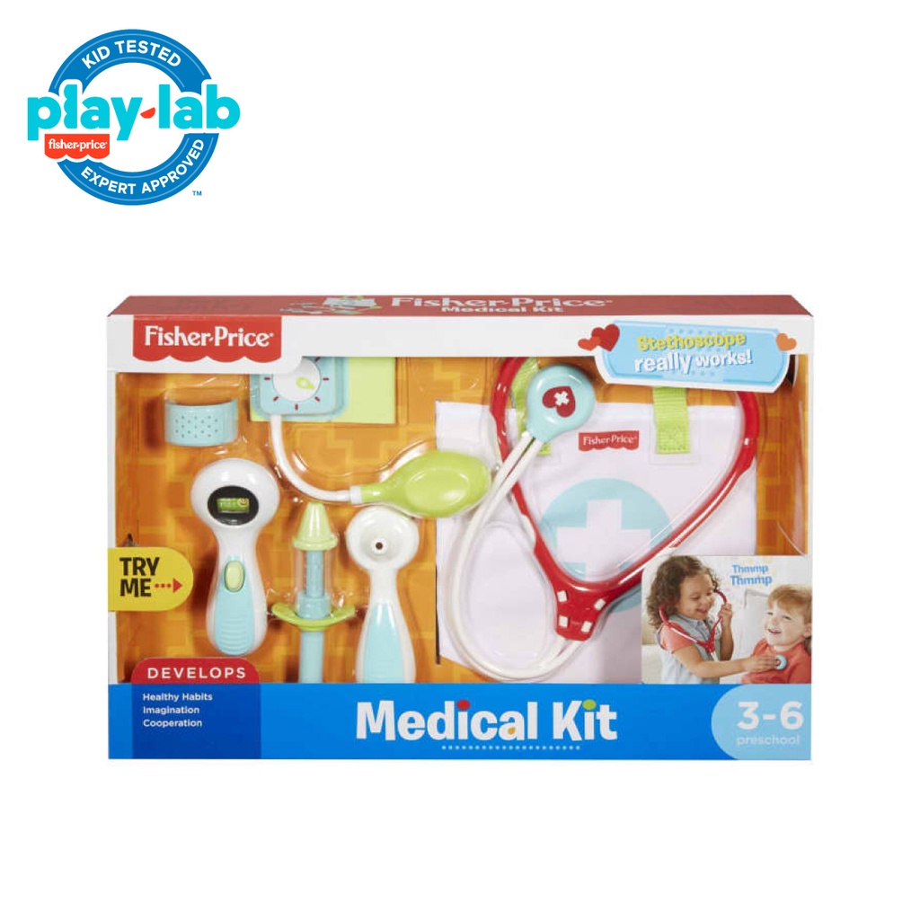 Fisher Price Medical Kit Doctor Pretend Playset - Mainan Edukasi Anak Balita