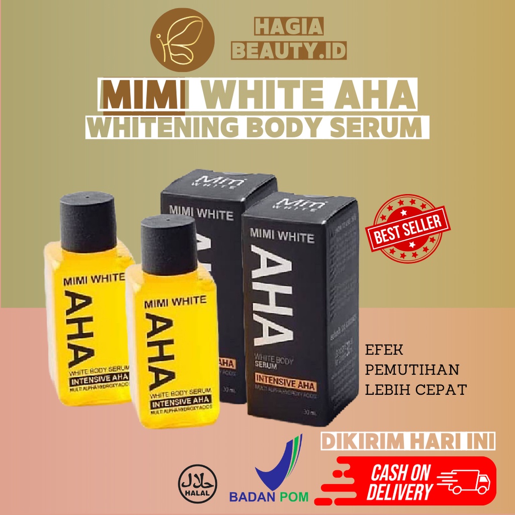 Bpom - Mimi white Aha white body lotion booster - Body serum booster - bright serum 30 ml