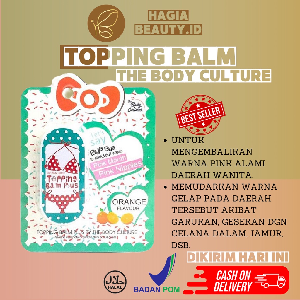 BISA COD - TOPPING BALM PLUS BY BODY CULTURE ORIGINAL BPOM