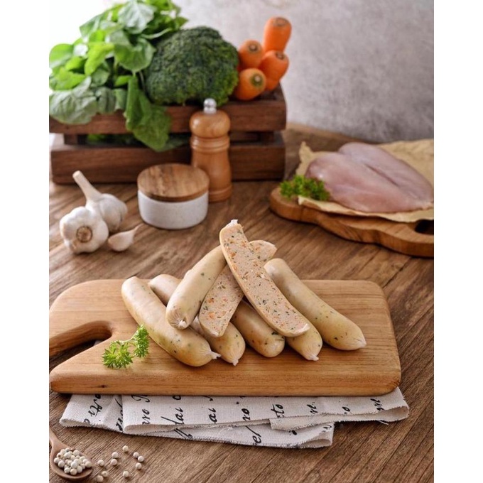 

SOSIS AYAM SAYUR/ NON MSG / NON PENGAWET/NO EGG/ GLUTEN FREE ram04