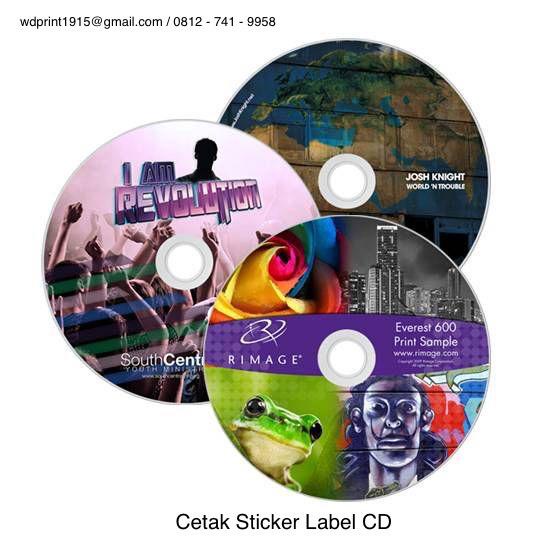 

WDPrint Cetak Sticker LABEL CD | Design Custom