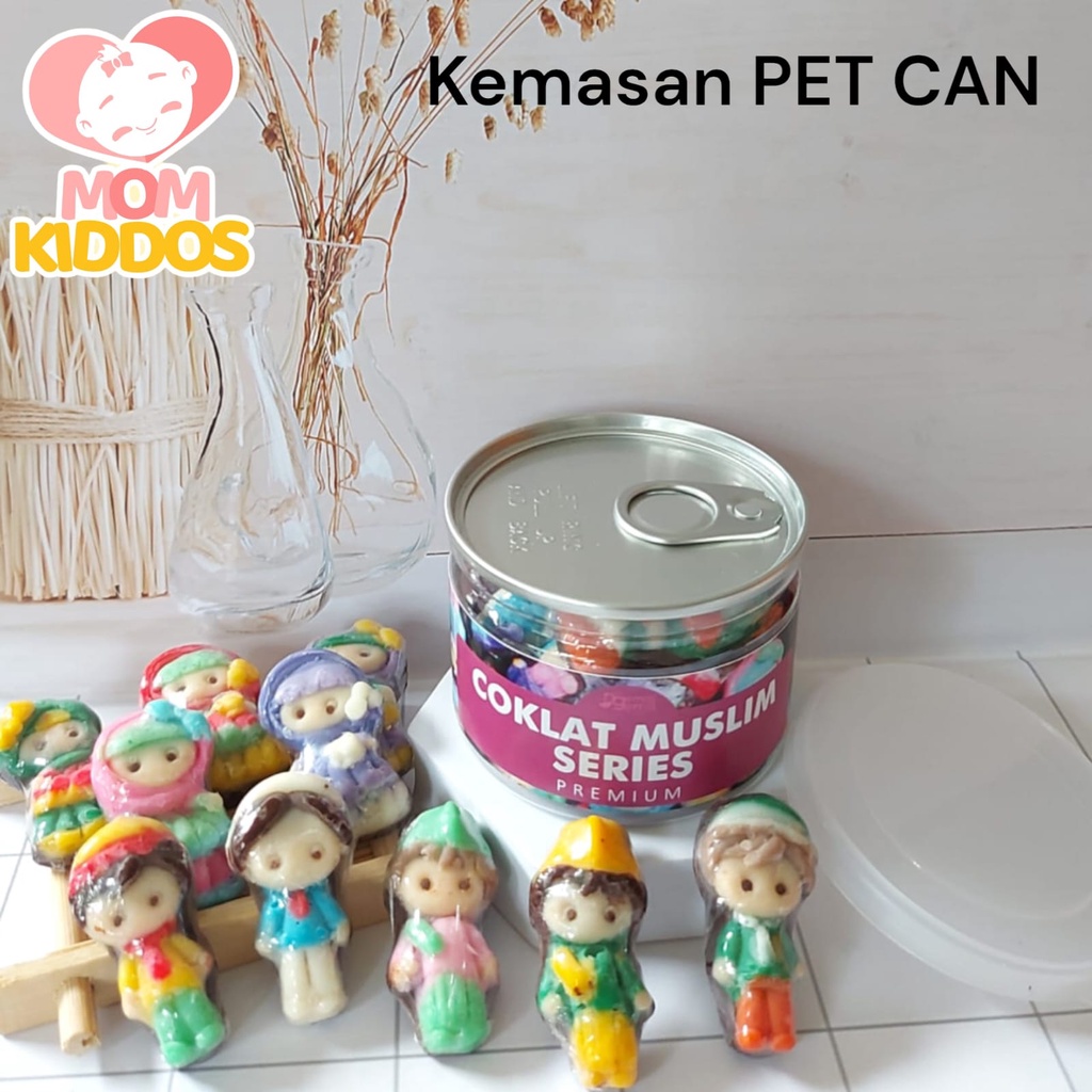

Cokelat Muslim Series Homemade Miniature Boneka Premium Kemasan PET CAN