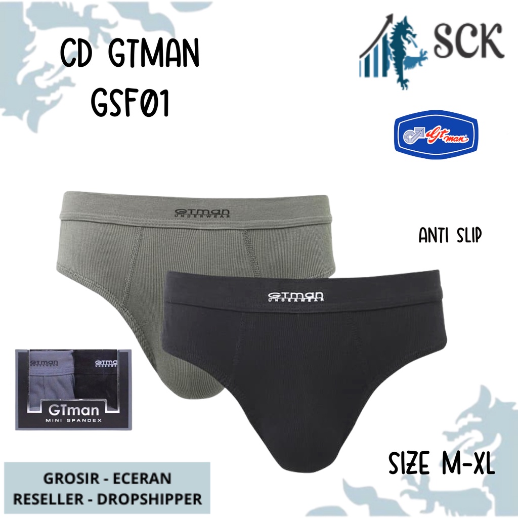 [ISI 2] CD Pria GTMAN GSF 01 Mini Spandex / Celana Dalam Laki GT Man GSF01 ukuran M-XL