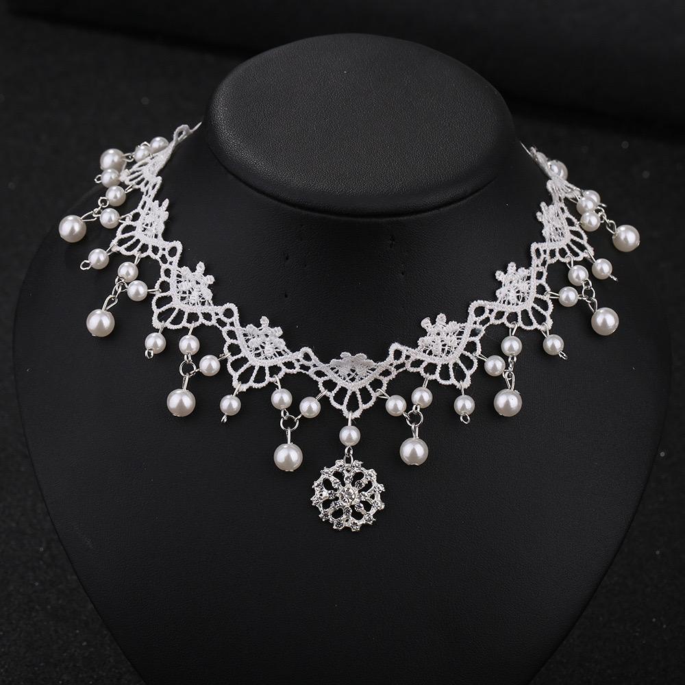 Kalung Choker Mutiara Aksesoris Pengantin