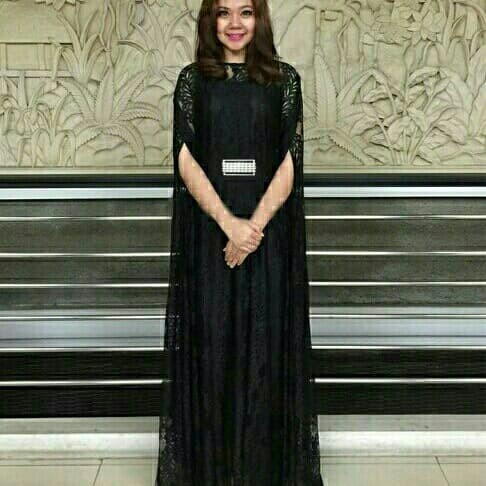 Kaftan Kaftan Ratu Putih - Hitam(X0W3) Gamis Muslim Kaftan Wanita Gamis Kaftan Remaja Kaftan Lebaran