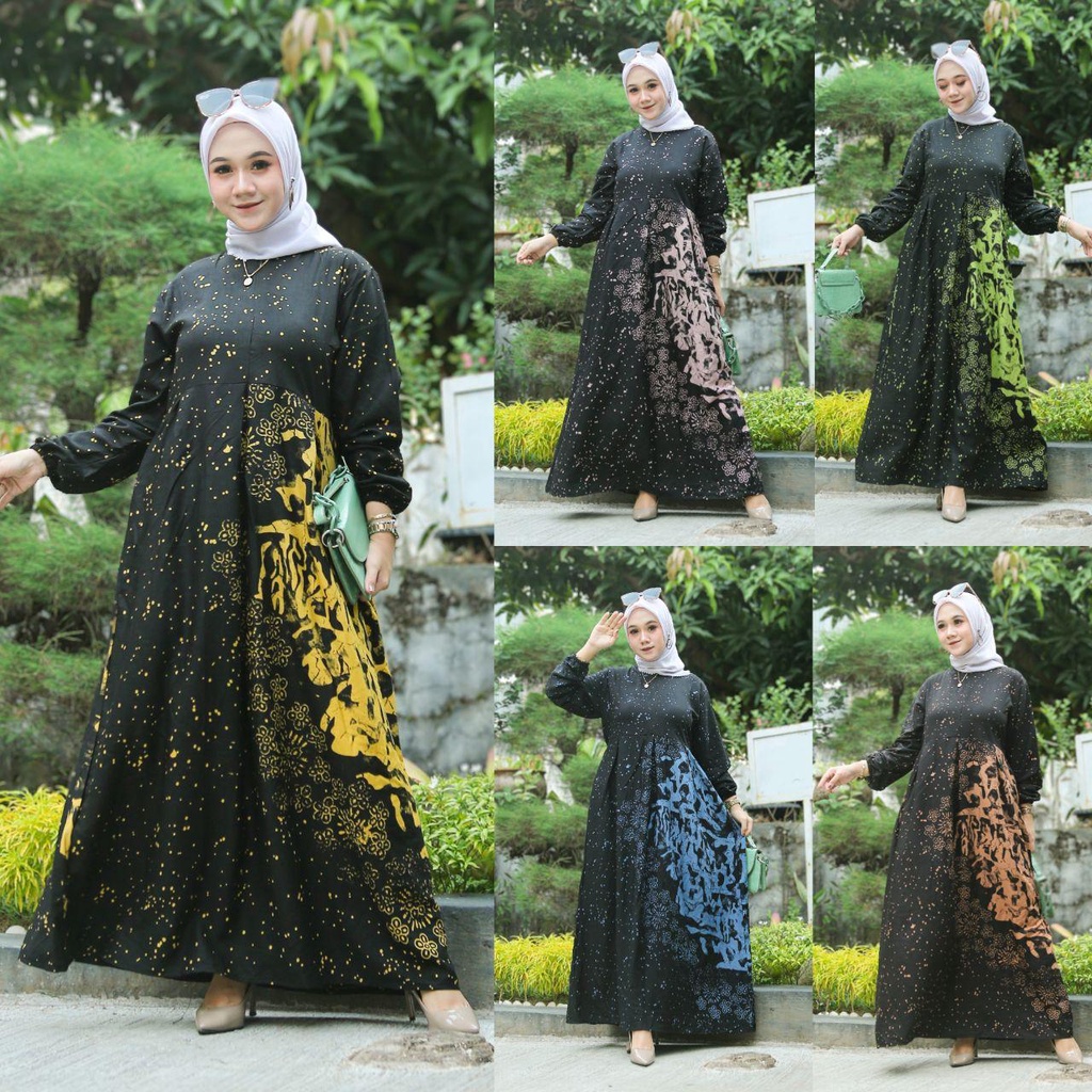 Gamis Rayon Premium NADEEVA Gamis Kekinian by Bakul Daster