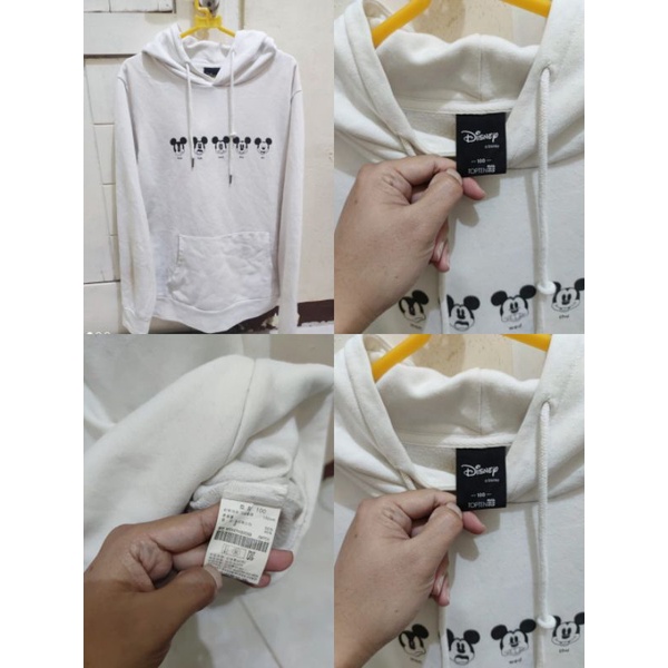 DISNEY COLLAB TOPTEN HOODIE CREWNECK PUTIH JACKET