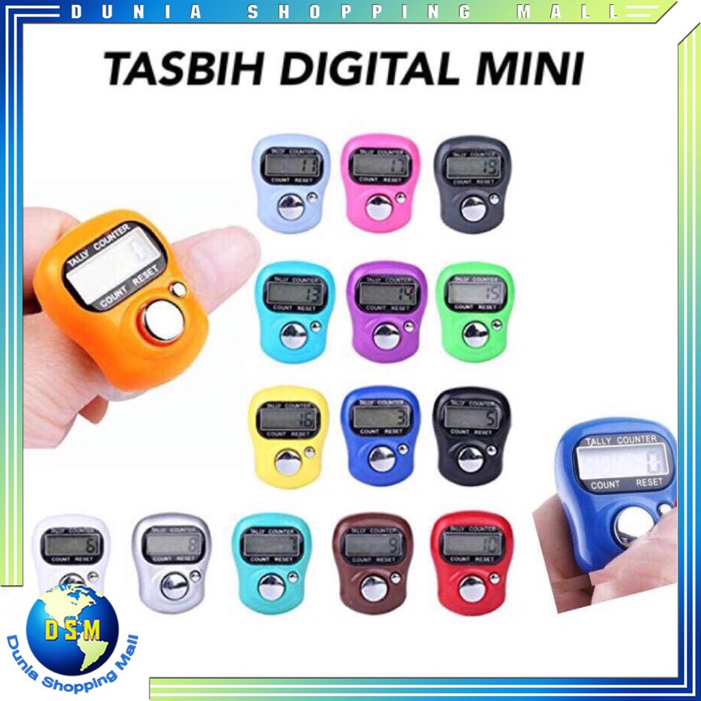 DSM TASBIH DIGITAL MINI Alat Hitung Elektronik Finger Tally Counter Mini Jari Penghitung