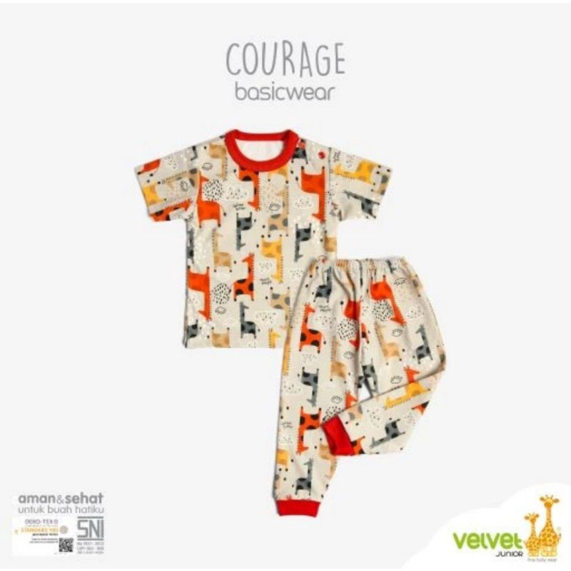 Velvet Junior Setelan Lengan Pendek Celana Panjang Courage Series (KP) - Setelan Anak