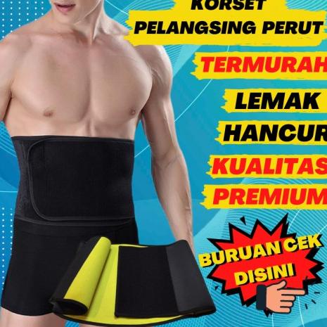 Mau Hemat Korset Pelangsing Perut Buncit Pria Untuk Olahraga Waist Belt P07