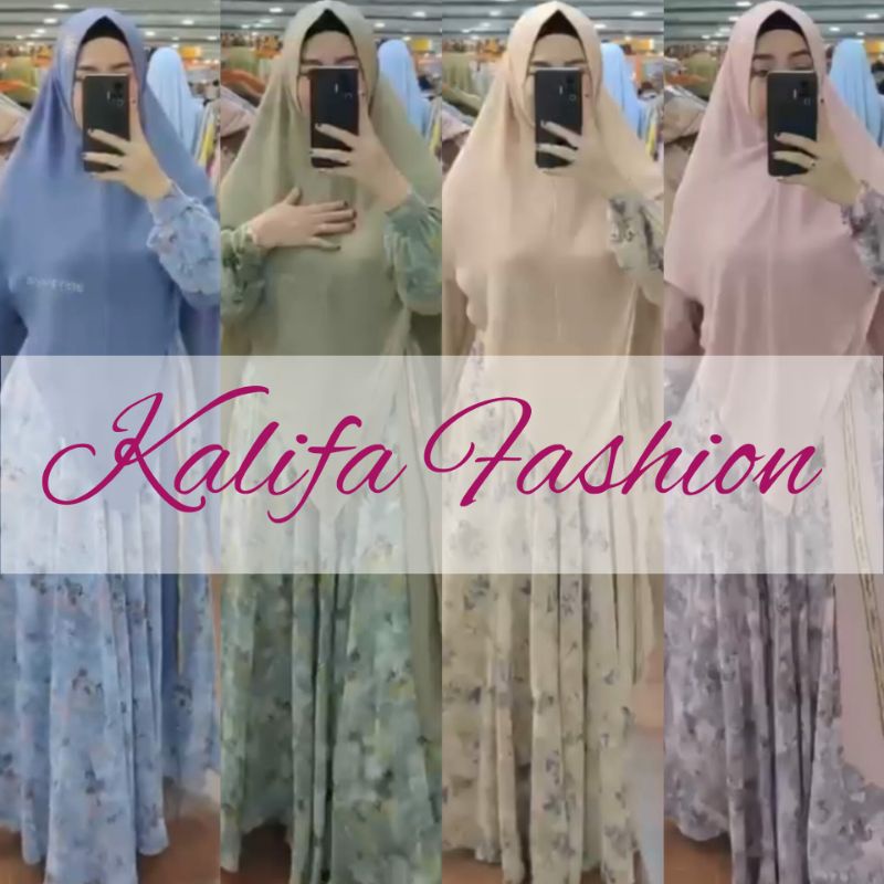 Naura Syar’i by Arsyakayla / Gamis Set Syar’i / Gamis Pesta Mewah / Gamis Syari Polos / Gamis Umroh 