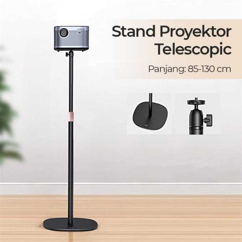 SH Stand 85-130cm Proyektor Telescopic Adjustable 360 Rotation Projector Base - SH-05