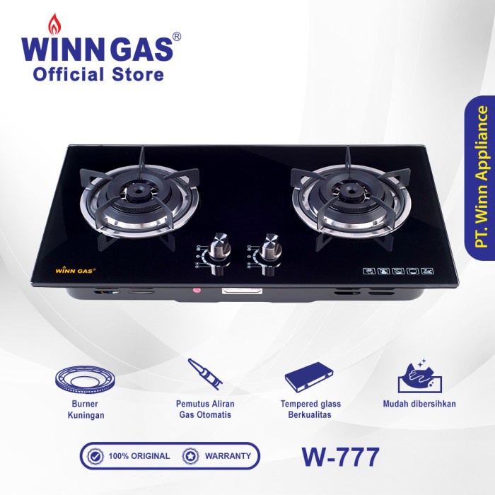 Winn Gas Kompor Gas Tanam 2 Tungku W777