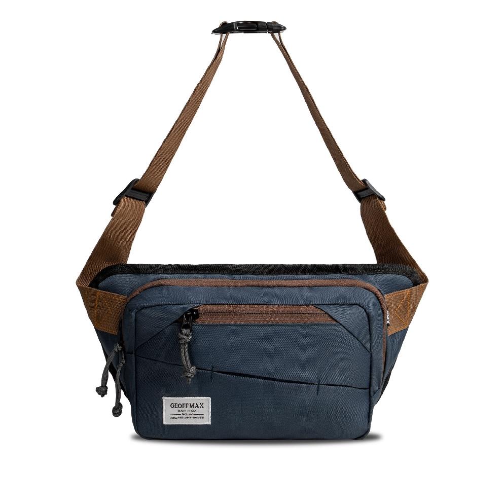 Geoff Max Official - Midlife Navy Brown | Tas Selempang | Slingbag | Waistbag