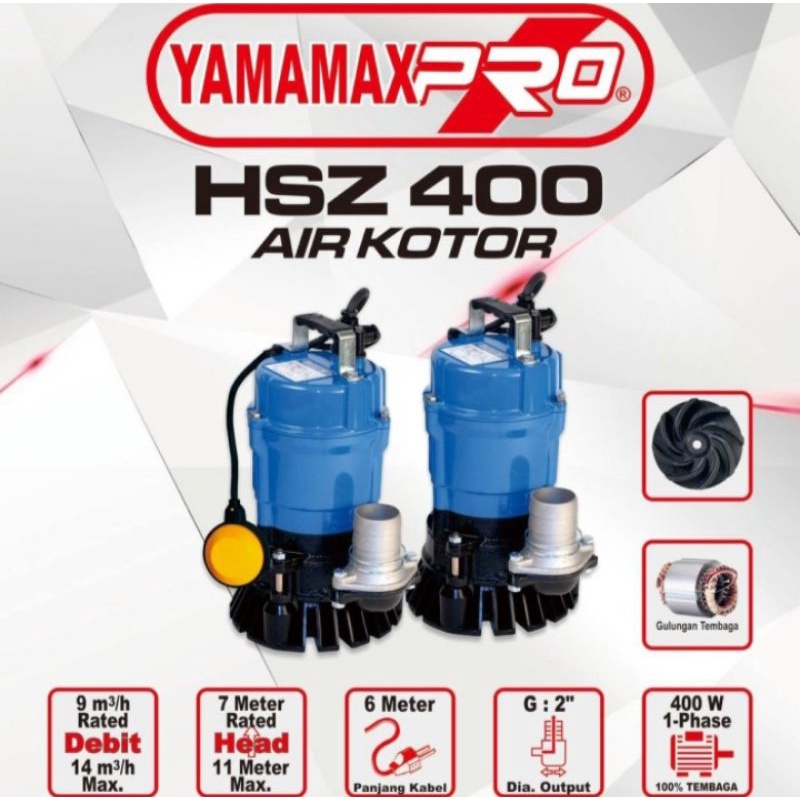 YAMAMAX HSZ 400 Manual pompa celup HSZ400 manual pompa yamamax
