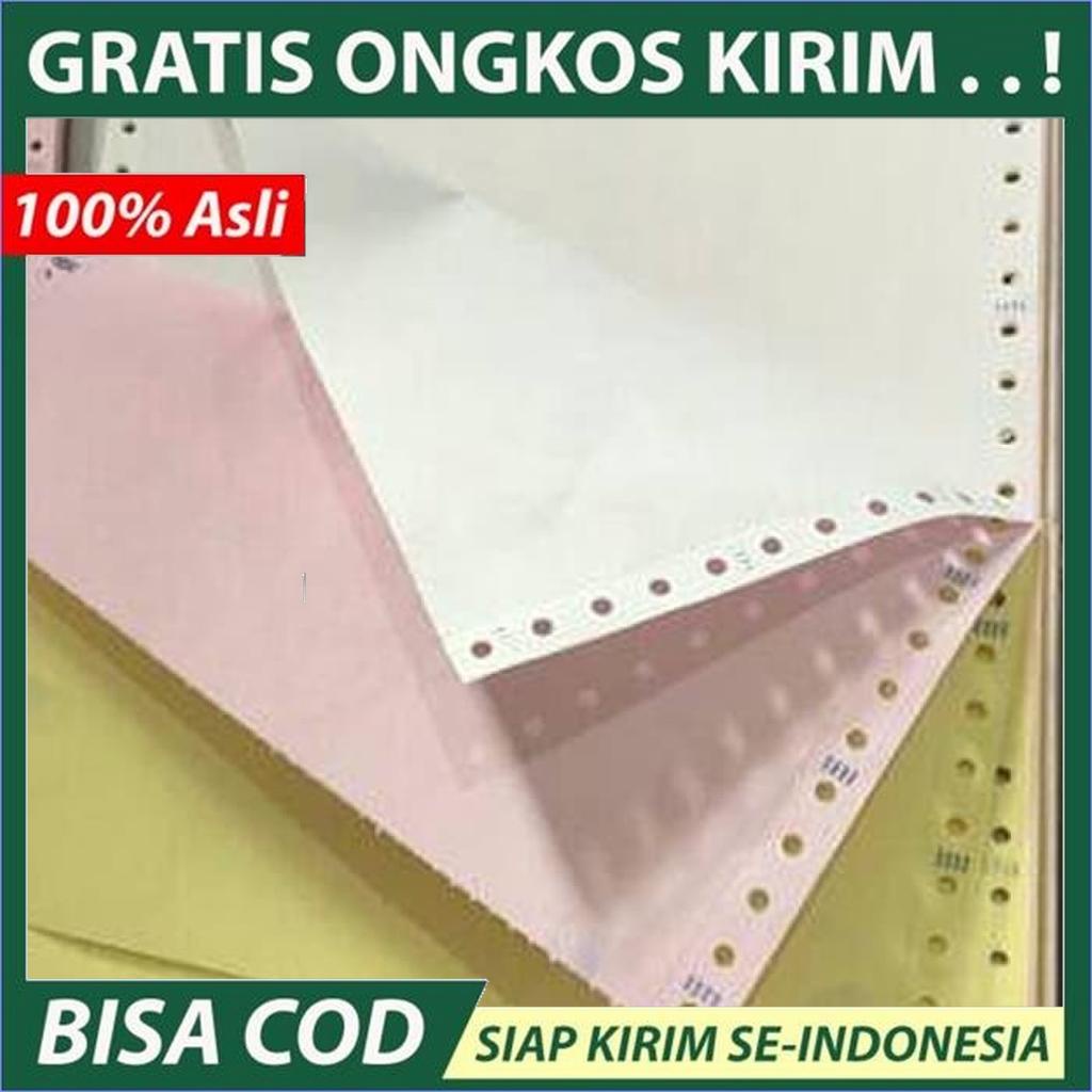 

BISA COD KERTAS CONTINUOUS FORM NCR 3 RANGKAP UKURAN KWARTO/A4 NCR WARNA