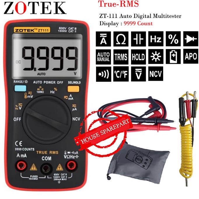 AVOMETER DIGITAL ZOTEK ZT111 - MULTITESTER DIGITAL ZT111 ORIGINAL