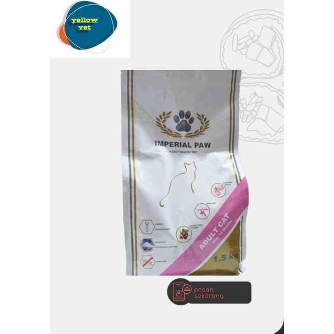 imperial paw 1.5kg adult | super premium | no pork