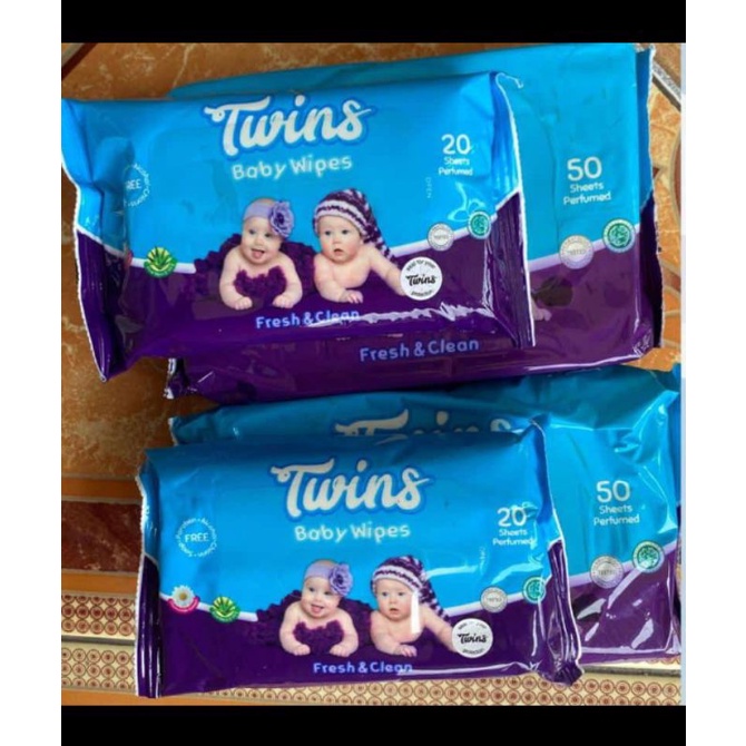 TISSUE BASAH MURAH MERK TWINS BUNDLING 4PACK