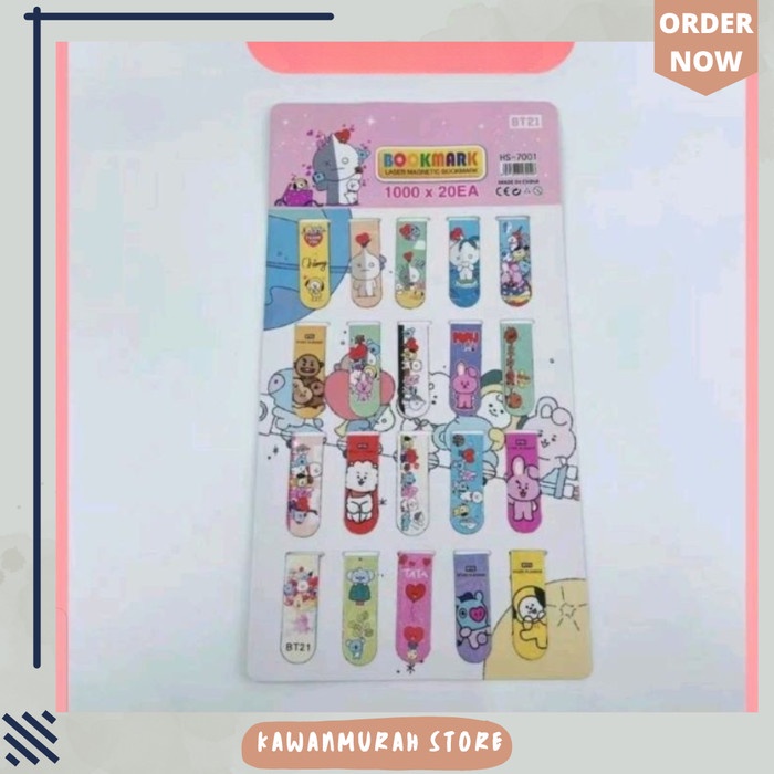

Pembatas Buku Magnet Motif Lucu 1 Pak / Pembatas Buku Magnet Bts