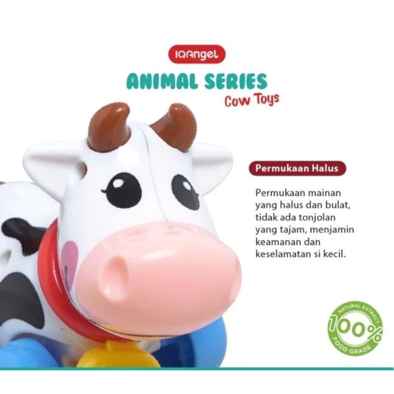 IQ Angel Cow Toys / sapi Mainan Anak / Mainan Edukasi Bayi / Mainan sapi  / Mainan Motorik Anak