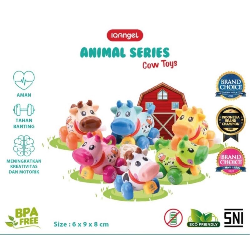 IQ Angel Cow Toys / sapi Mainan Anak / Mainan Edukasi Bayi / Mainan sapi  / Mainan Motorik Anak