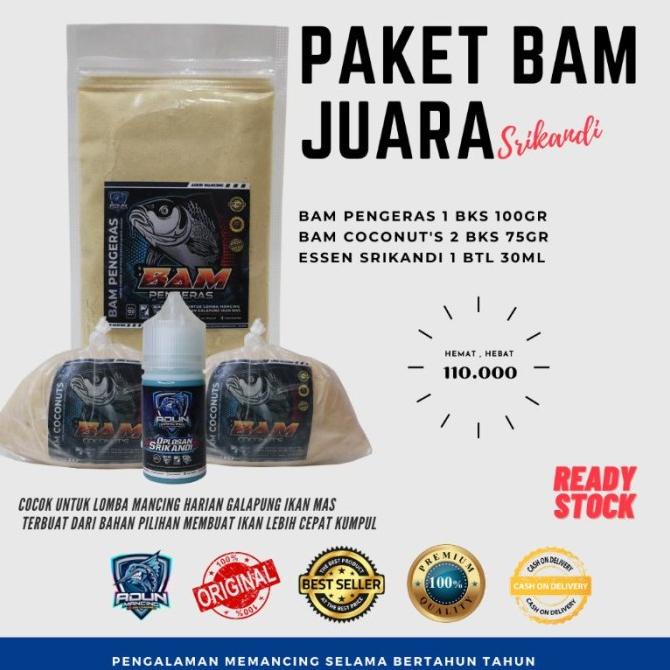 Paket Juara Srikandi Bam Coconut/Jagung Adun Mancing
