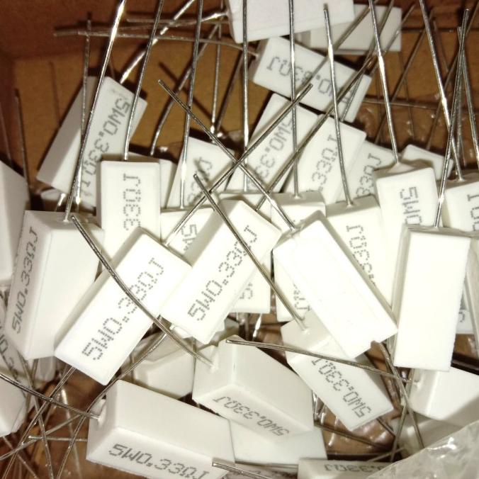 R TAIWAN 0.33 ohm 0R33 0.33Ohm 5w 5watt 5 watt Resistor pcmelektrob9090 Ayo Beli