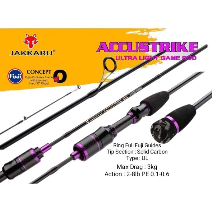 Joran UL Fuji Jakkaru Accustrike 632 189 cm 8lb carbon solid Acustrike