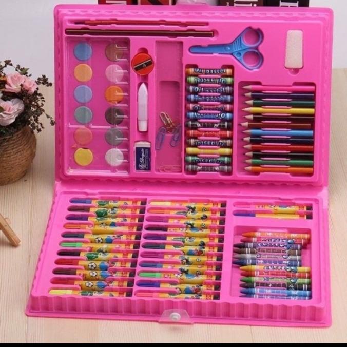 

KEKINIAN!!! Colouring Set 86 in 1 Crayon Karakter Cat Air Pensil Warna Stationary